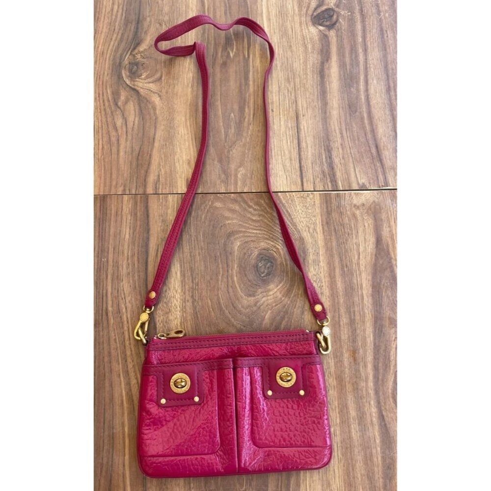 Vintage MARC JACOBS Small Pink Gold Crossbody small shoulder Bag Rare